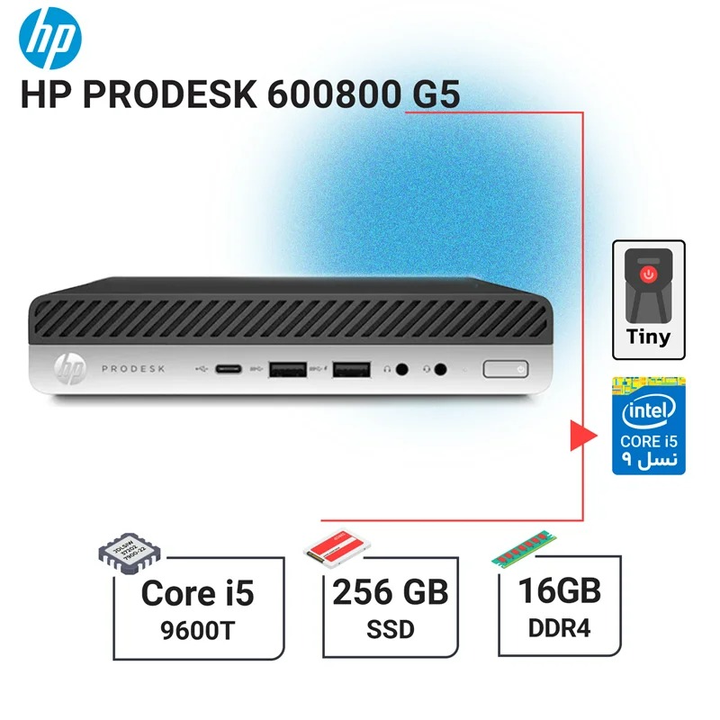 تاینی کیس استوک اچ پی  Prodesk 600/800 G5 i5
