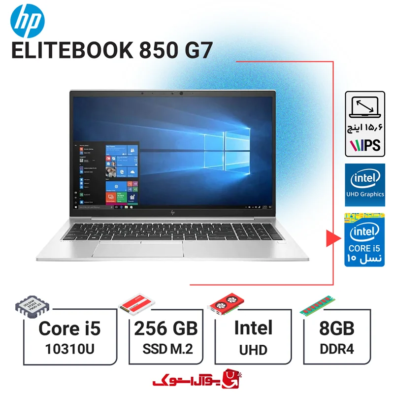 لپ تاپ استوک HP EliteBook 850 G7 i5 نسل 10